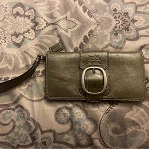 Coach buckle wristlet/wallet.